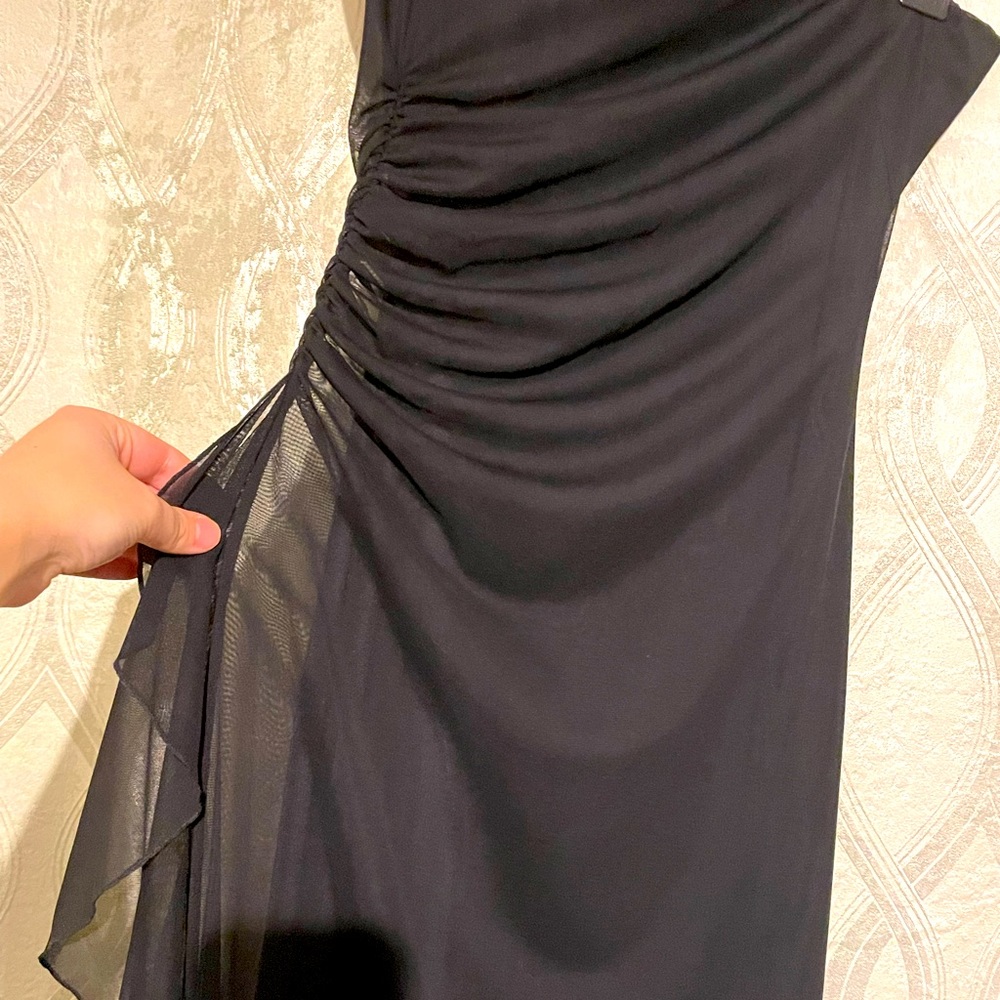 Le Chateau Strapless Midi Dress